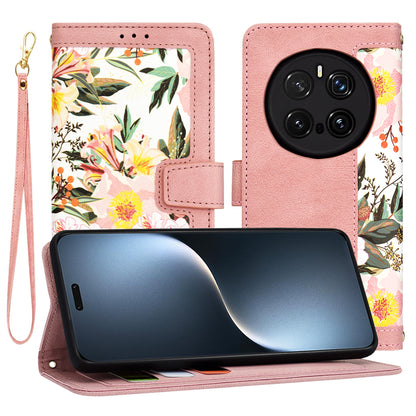 Coque pour Honor Magic7 Pro, Techsuit, FlipCraft, Rose