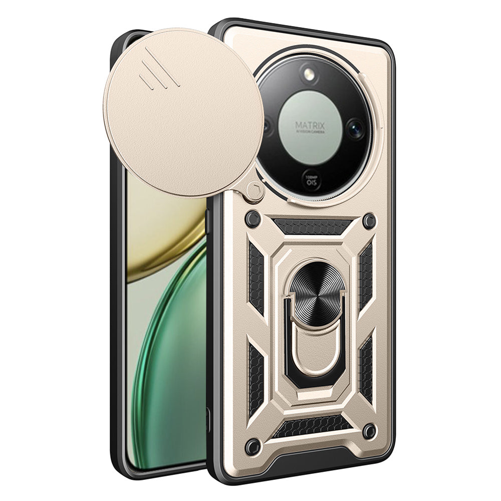 Étui pour Honor Magic8 Lite, Techsuit, CamShield, Doré