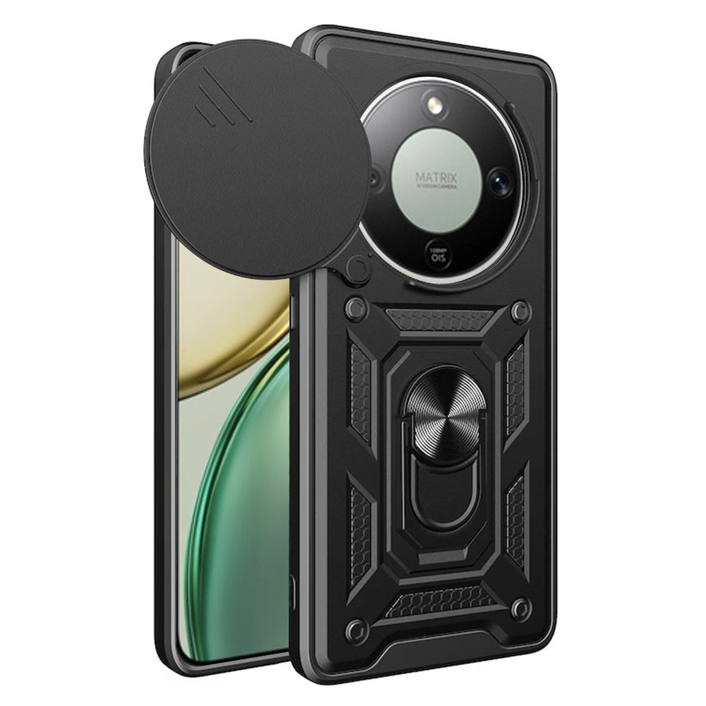 Étui pour Honor Magic8 Lite, Techsuit, CamShield, Noir