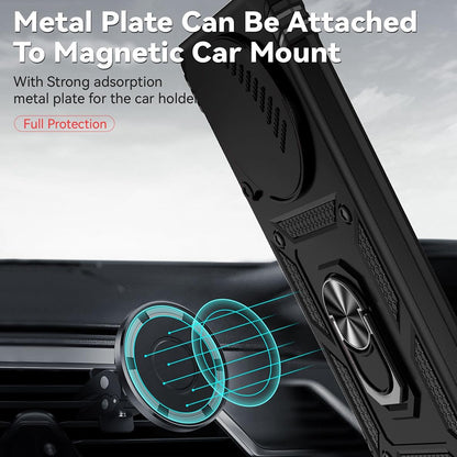 Étui pour Honor Magic8 Lite, Techsuit, CamShield, Noir