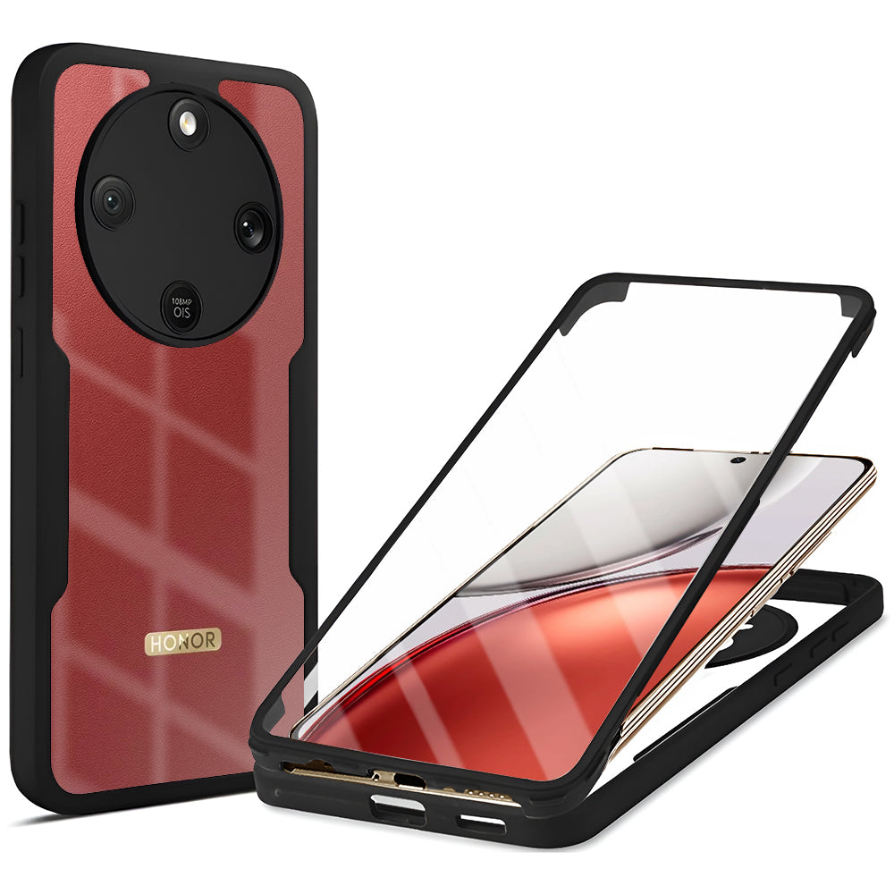 Étui pour Honor Magic8 Lite, Techsuit, ColorVerse 360, Noir