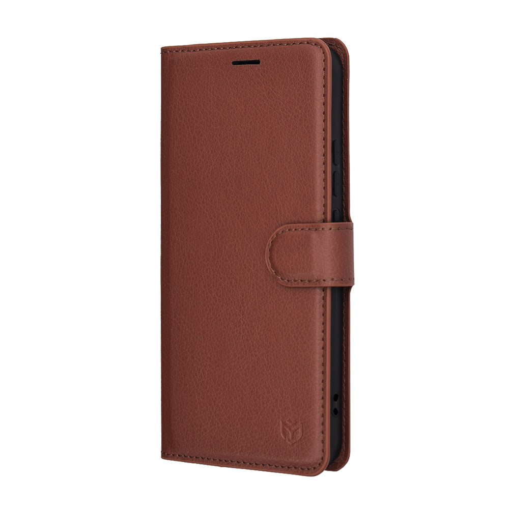 Étui pour Honor Magic8 Lite, Techsuit, Leather Folio, Marron