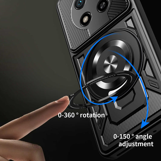 Étui pour Honor Magic8 Lite, Techsuit, RuggedCam, Bleu