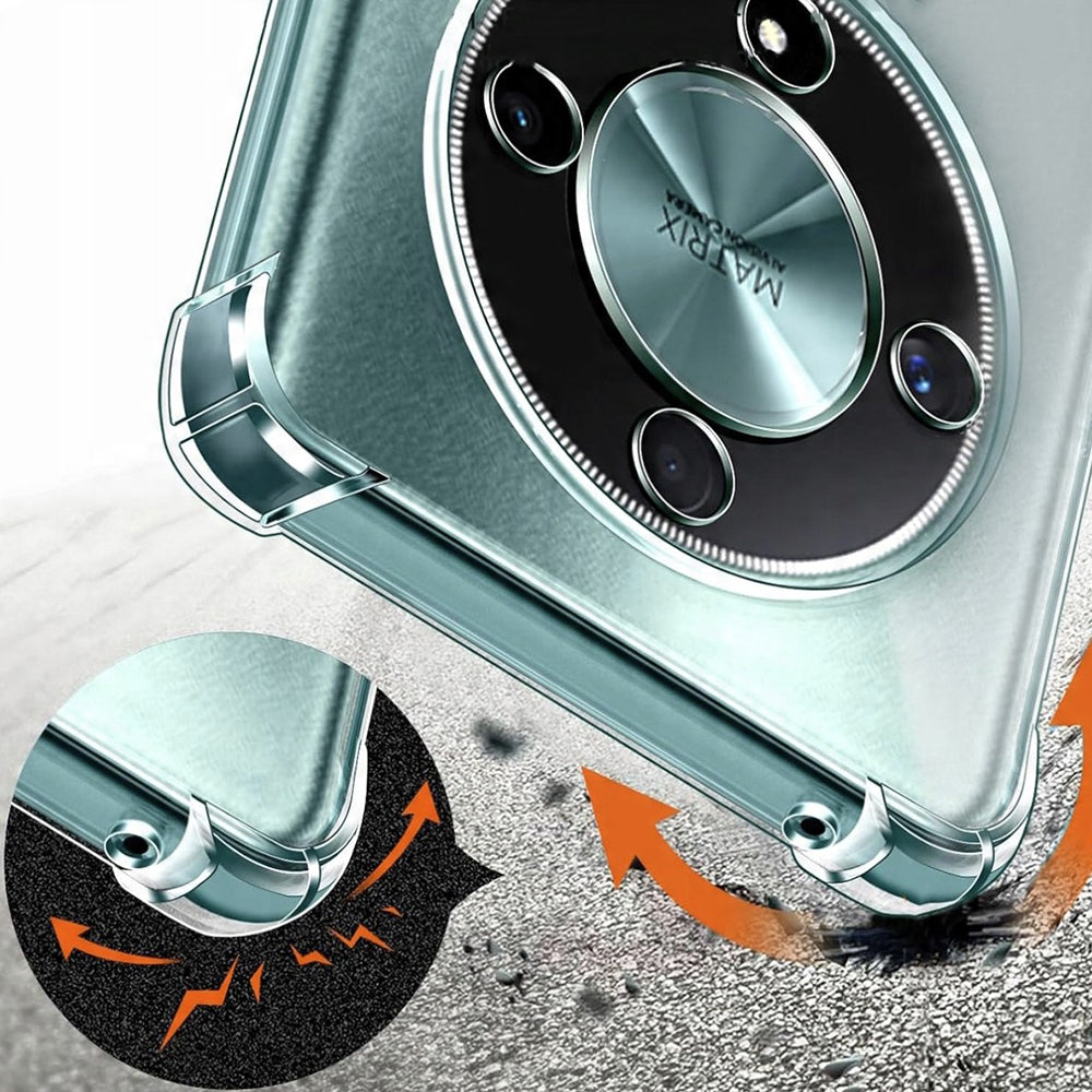 Étui pour Honor Magic8 Lite, Techsuit, Shockproof Clear, Transparent