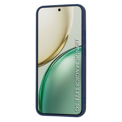 Étui pour Honor Magic8 Lite, Techsuit, SoftFlex, Bleu Marine