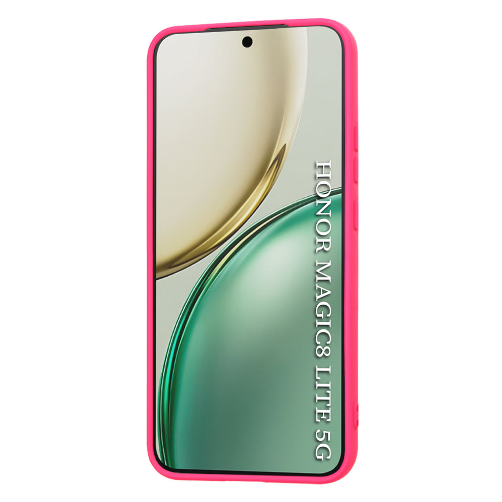 Étui pour Honor Magic8 Lite, Techsuit, SoftFlex, Rose Foncé