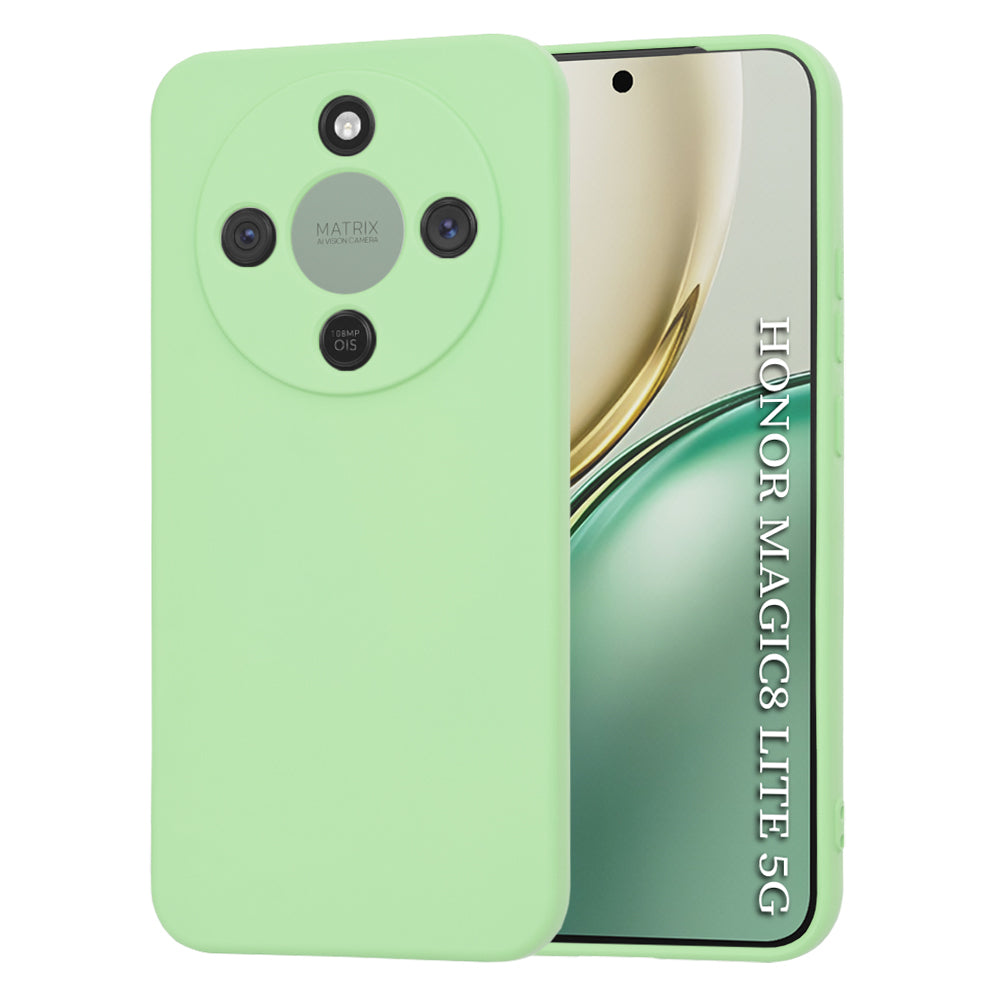 Étui pour Honor Magic8 Lite, Techsuit, SoftFlex, Vert Clair