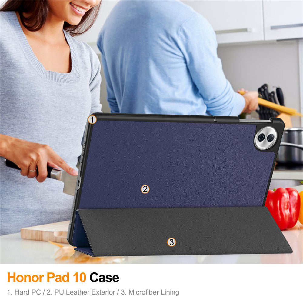 Housse pour Honor Pad 10, Techsuit, FoldPro, Bleue