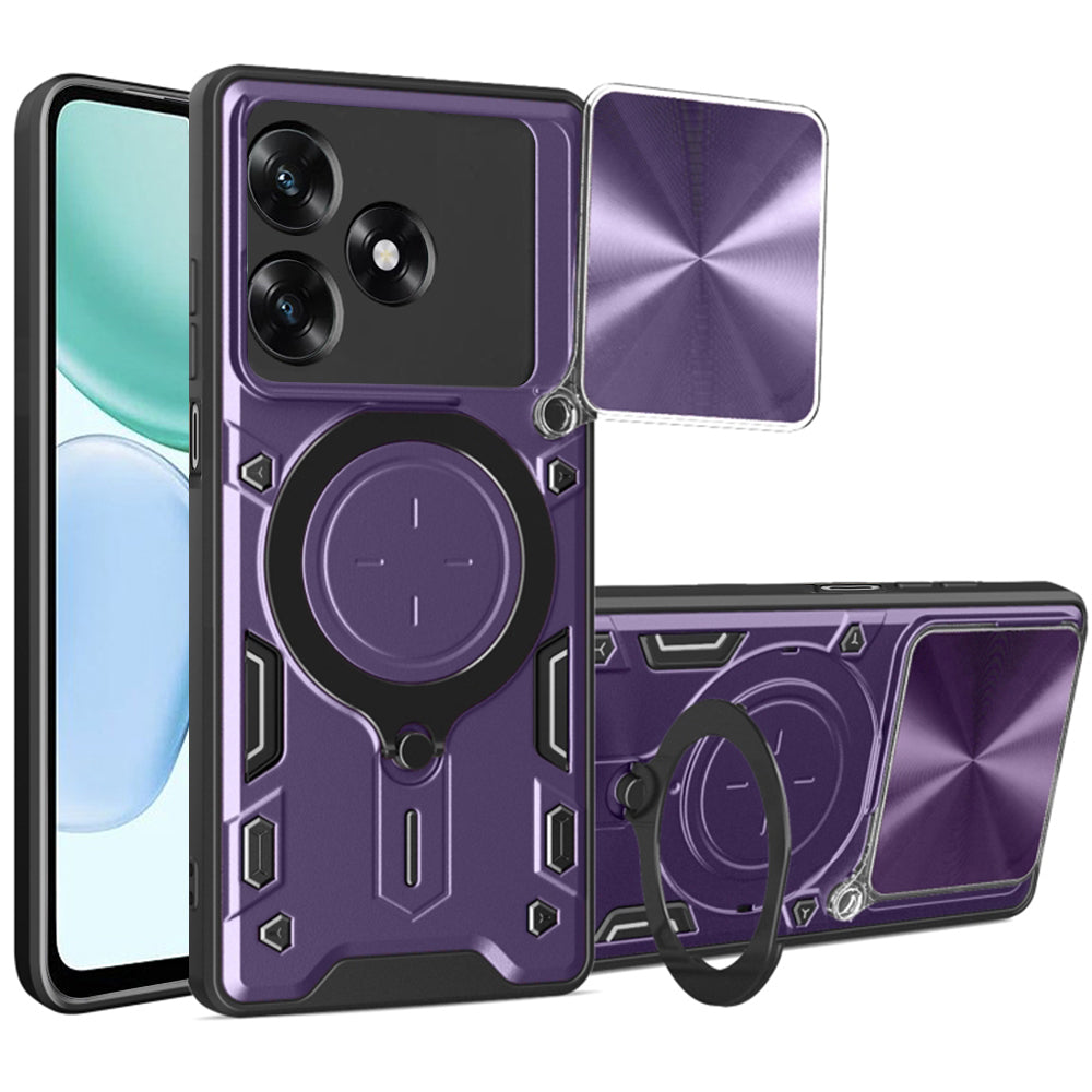 Étui pour Honor X5c Plus, Techsuit, CamGuard Pro, Violet
