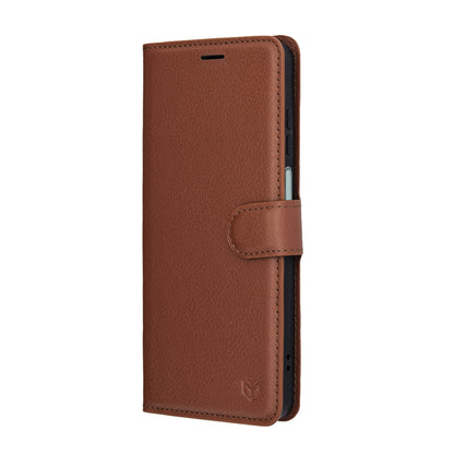 Étui pour Honor X5c Plus, Techsuit, Leather Folio, Marron
