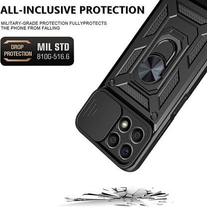 Coque pour Honor X6a, Techsuit, CamShield, Noire