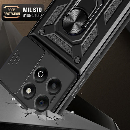 Coque pour Honor X6b, Techsuit, CamShield, Noire