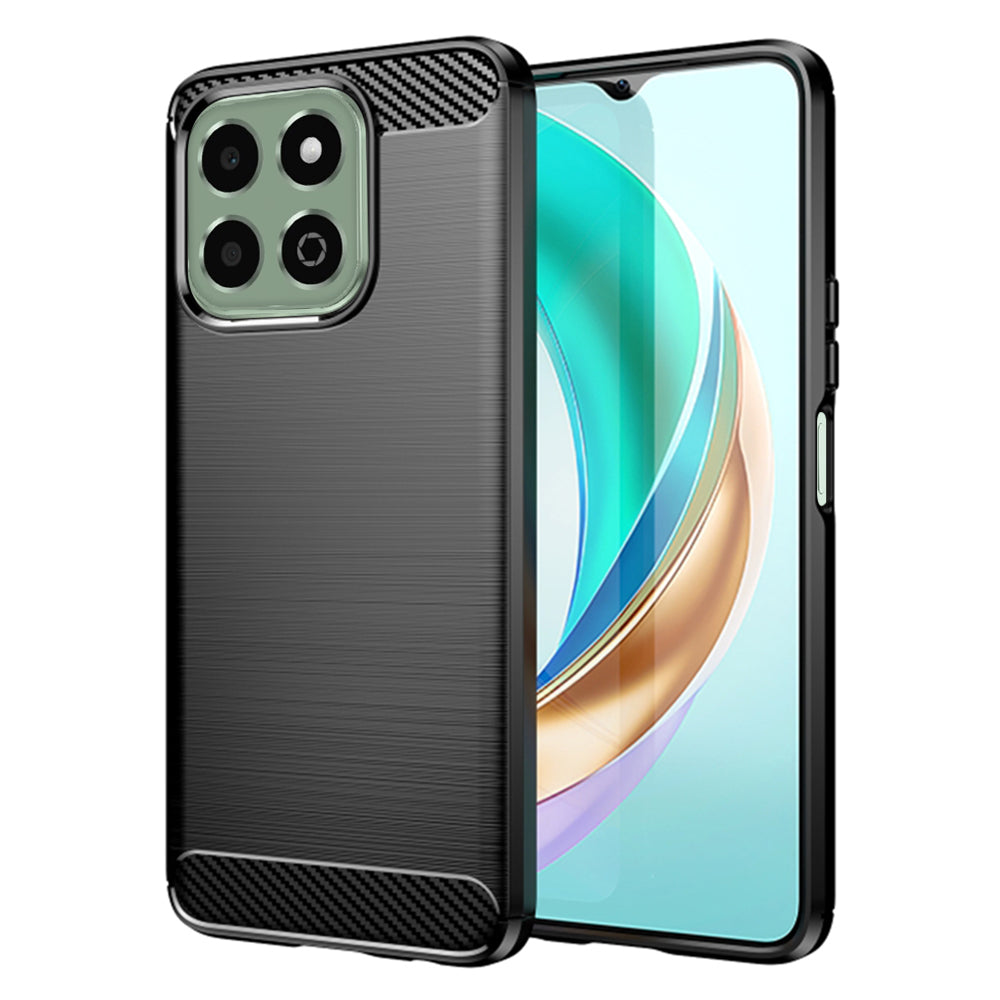 Coque pour Honor X6b, Techsuit, Carbone, Noire