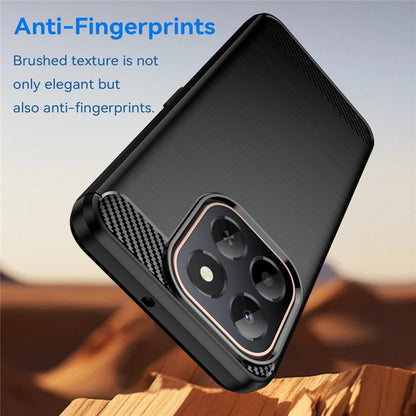 Coque pour Honor X6c, Techsuit, Carbone, Noire