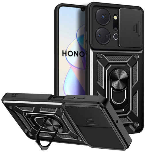 Coque pour Honor X7a, Techsuit, CamShield, Noire