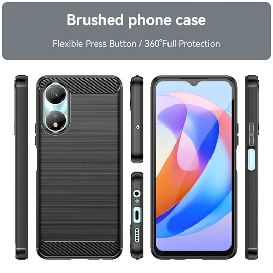 Coque pour Honor X7b 5G / 90 Smart / X7b 4G, Techsuit, Carbone, Noire