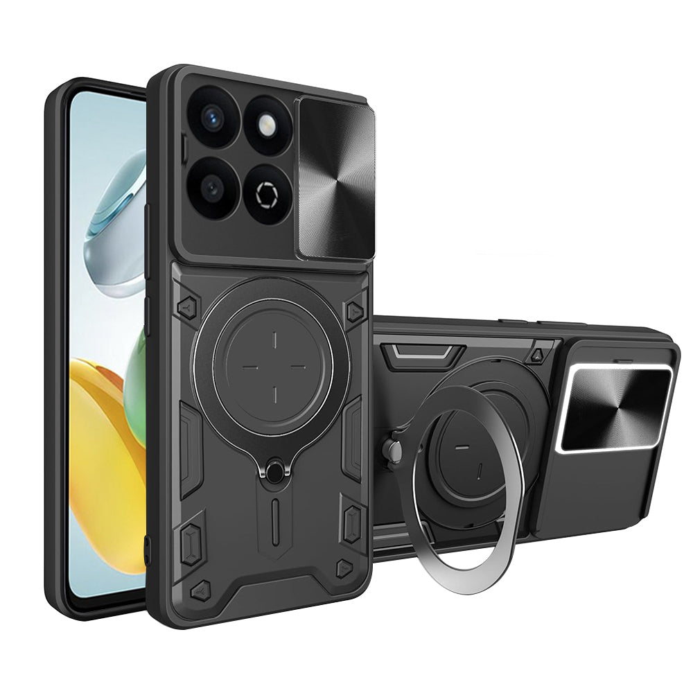 Coque pour Honor X7c / 200 Smart, Techsuit, CamGuard Pro, Noire