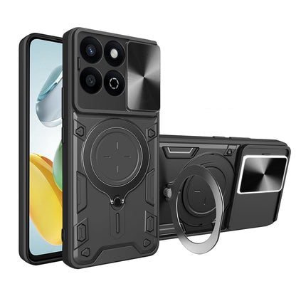 Coque pour Honor X7c / 200 Smart, Techsuit, CamGuard Pro, Noire