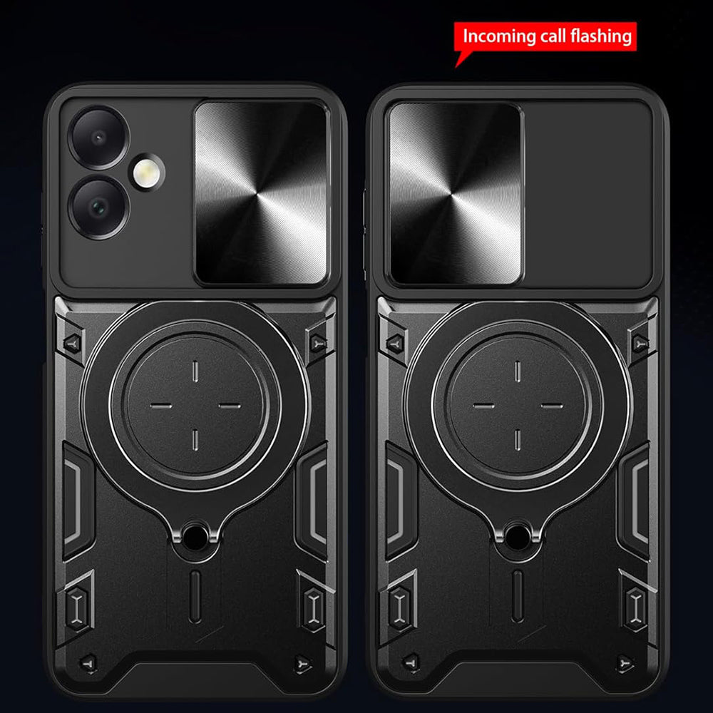 Coque pour Honor X7c / 200 Smart, Techsuit, CamGuard Pro, Noire