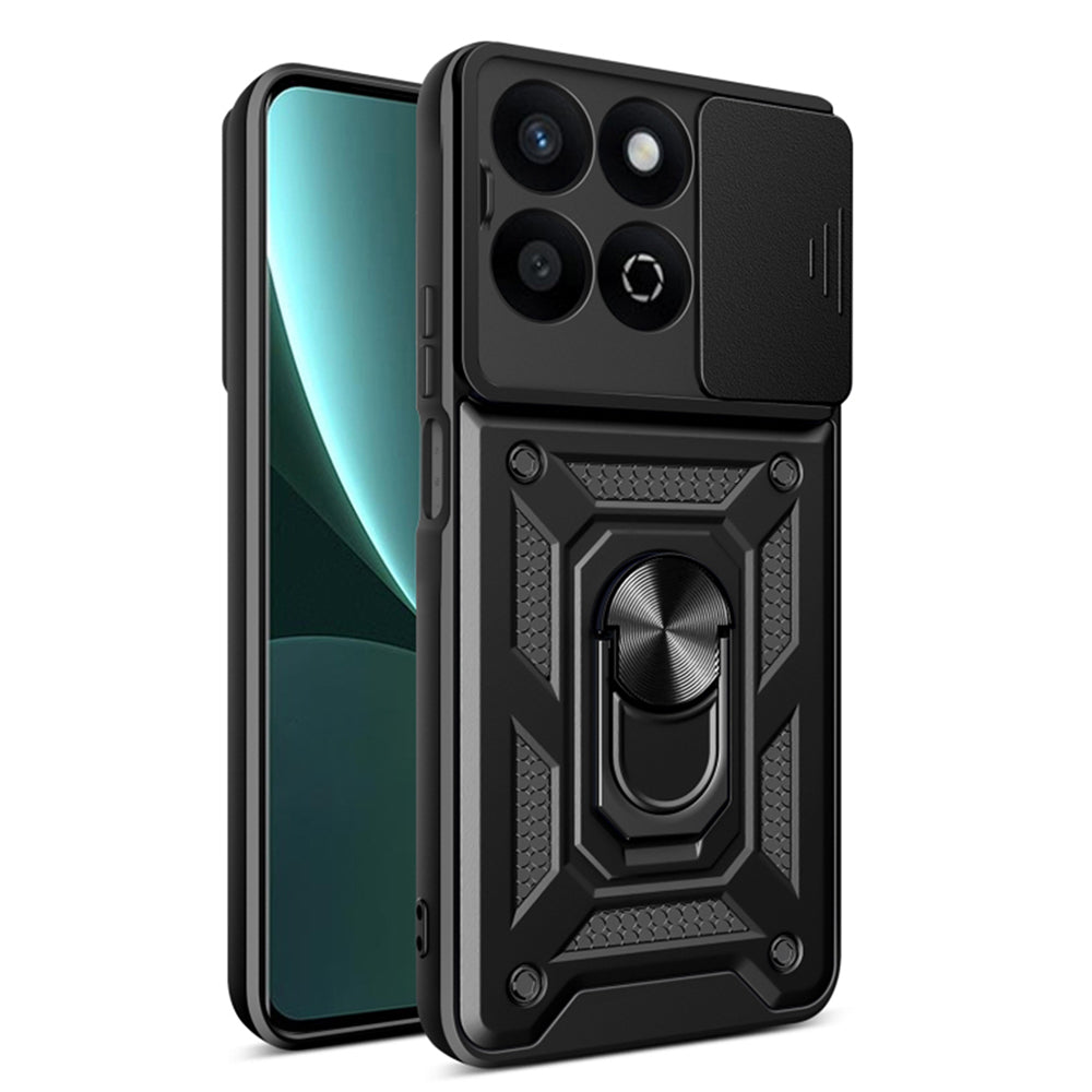 Coque pour Honor X7c / 200 Smart, Techsuit, CamShield, Noire