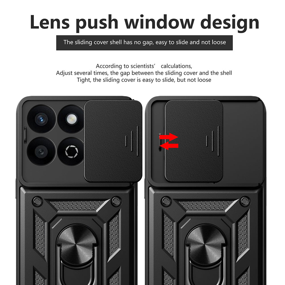 Coque pour Honor X7c / 200 Smart, Techsuit, CamShield, Noire