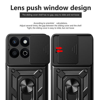 Coque pour Honor X7c / 200 Smart, Techsuit, CamShield, Noire