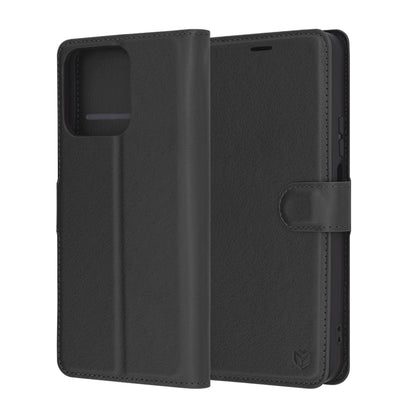 Coque pour Honor X7c / 200 Smart, Techsuit, Folio en cuir, Noire
