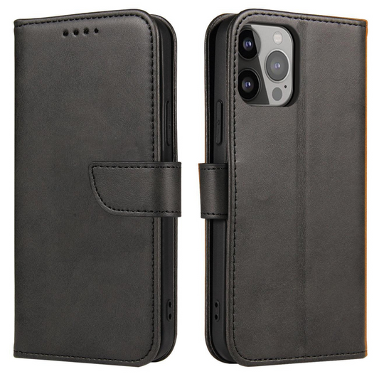 Coque pour Honor X8a, OEM, Marva Wallet, Noire