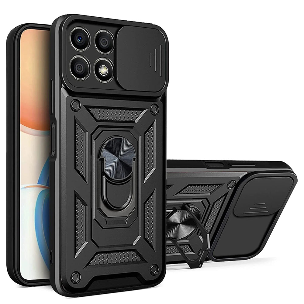 Coque pour Honor X8a, Techsuit, CamShield, Noire