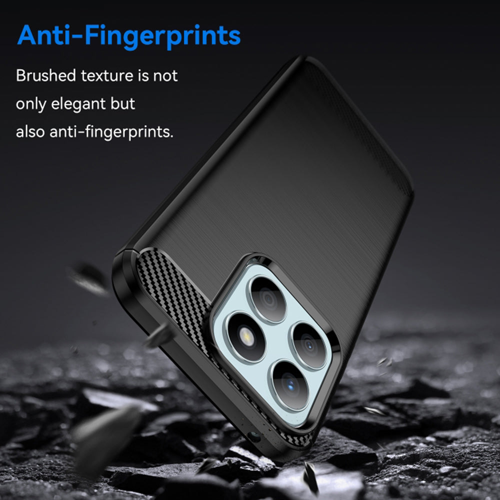 Coque pour Honor X8b, Techsuit, Carbone, Noire