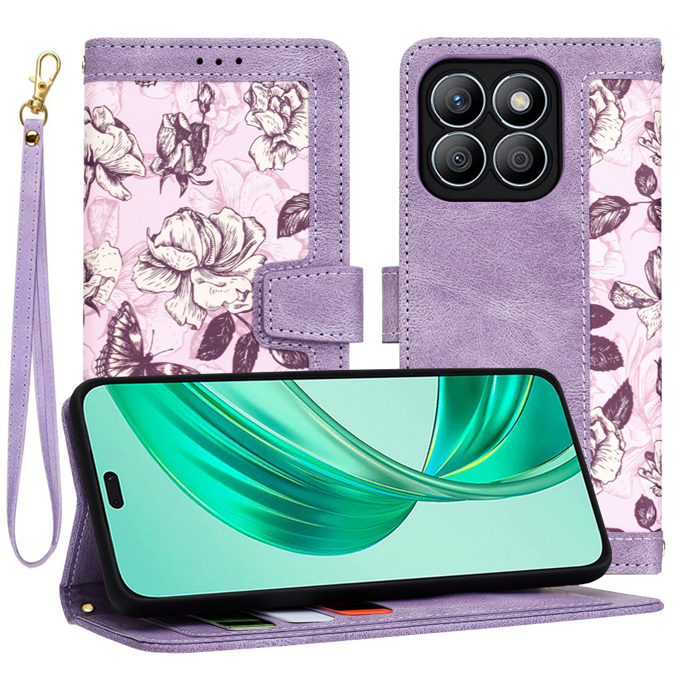 Coque pour Honor X8b, Techsuit, FlipCraft, Violet