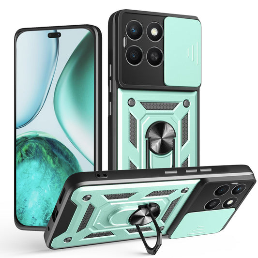 Coque pour Honor X8c, Techsuit, CamShield, Vert