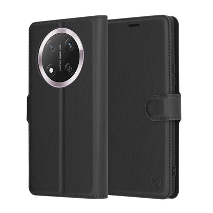 Étui pour Honor X9c / Magic7 Lite, Techsuit, Folio en cuir, Noir