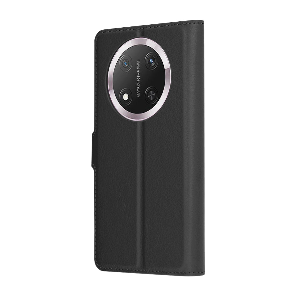 Étui pour Honor X9c / Magic7 Lite, Techsuit, Folio en cuir, Noir