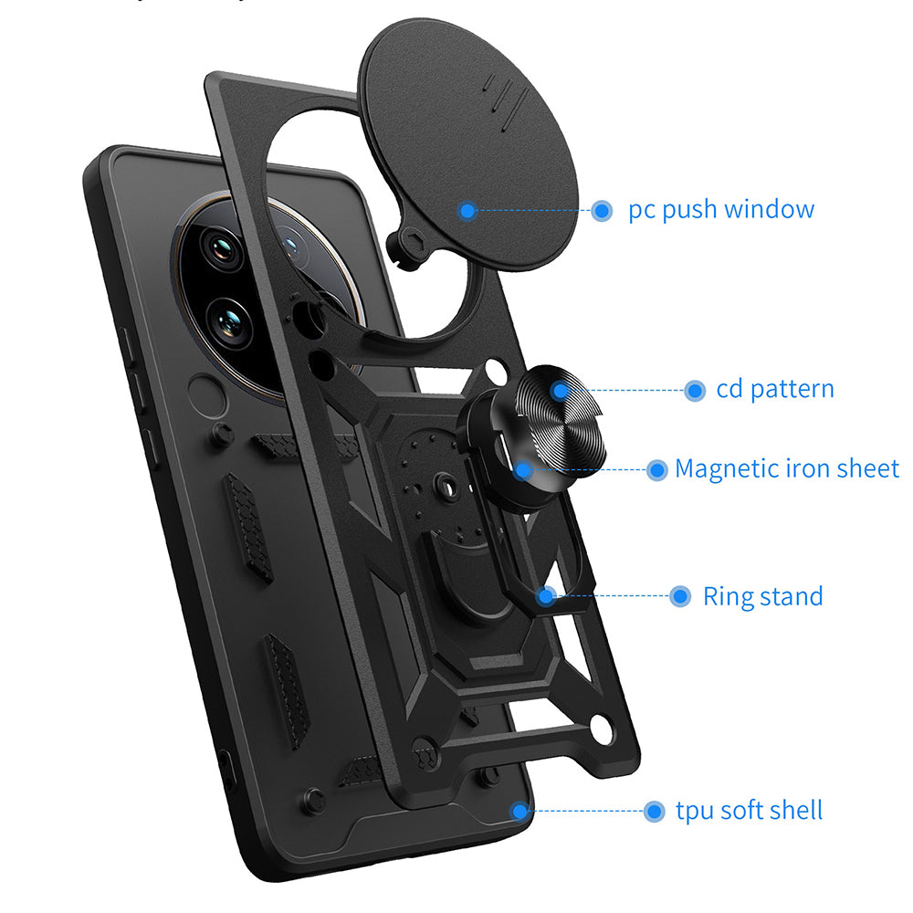 Coque pour Honor X9c / Magic7 Lite, Techsuit, CamShield, Noire