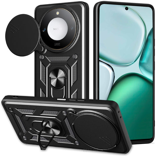 Coque pour Honor X9c Smart, Techsuit, CamShield, Noire