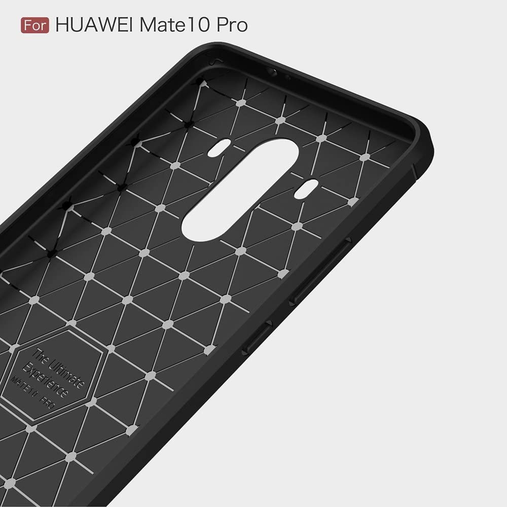 Coque pour Huawei Mate 10 Pro, Techsuit, Carbone, Noire