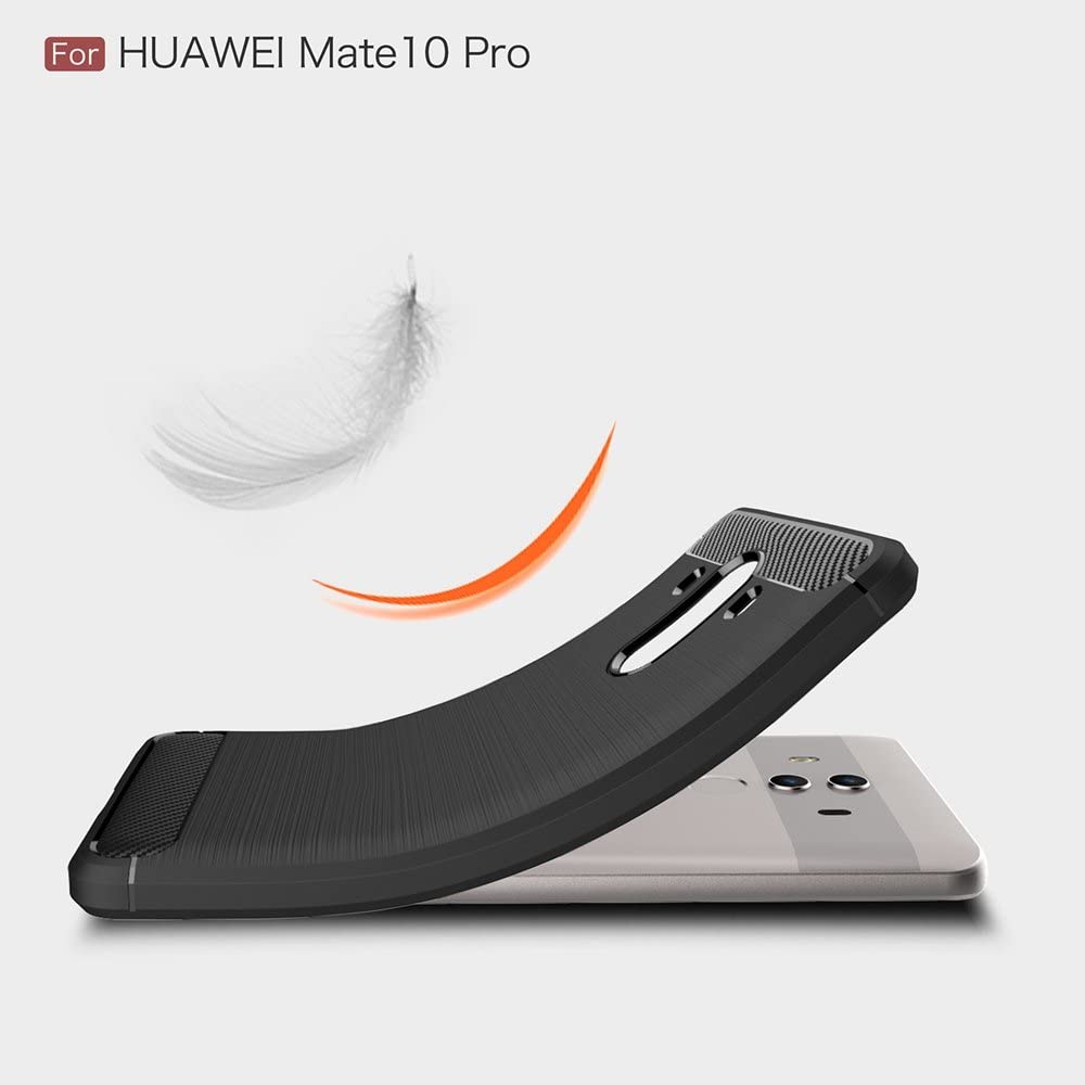 Coque pour Huawei Mate 10 Pro, Techsuit, Carbone, Noire