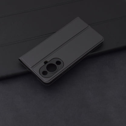 Coque pour Huawei nova 12s / nova 11, Techsuit, Magskin Book, Noire