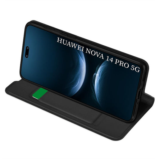 Case for Huawei nova 14 Pro, Techsuit, Magskin Book, Black