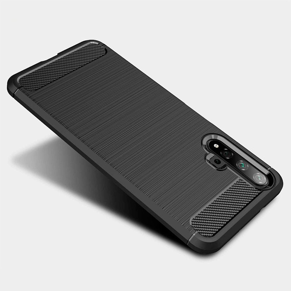 Case for Huawei nova 5T / Honor 20, Techsuit, Carbon, Black