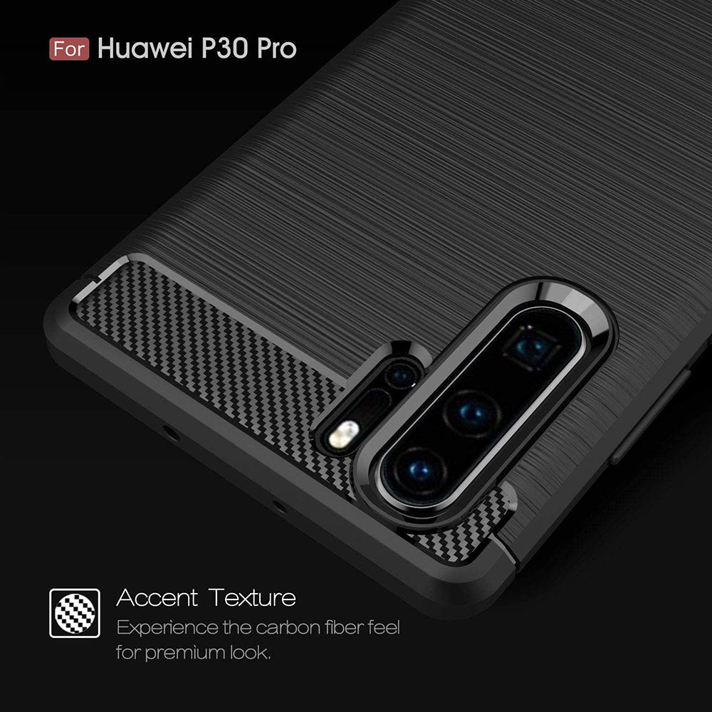 Case for Huawei P30 Pro New Edition / P30 Pro, Techsuit, Carbon, Black