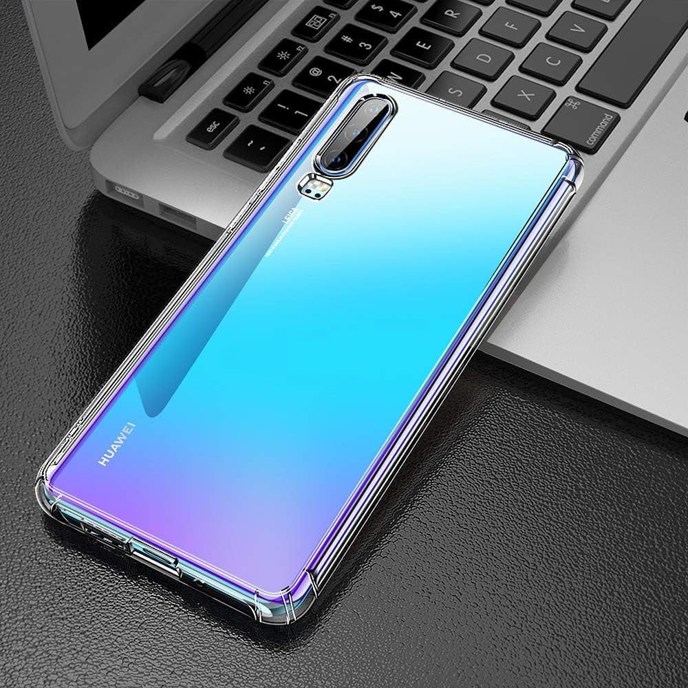 Case for Huawei P30, Techsuit, Shockproof Clear, Transparent