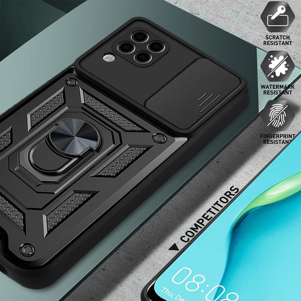 Case for Huawei P40 lite 4G, Techsuit, CamShield, Black