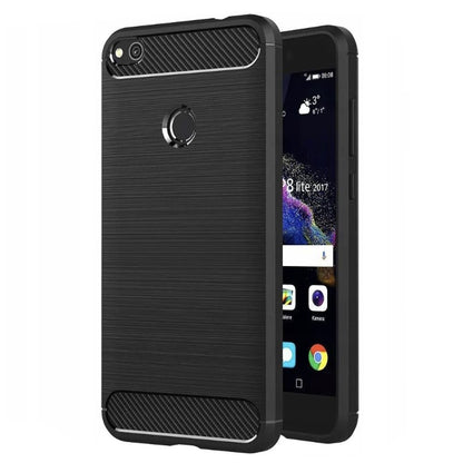 Case for Huawei P9 Lite (2017) / P8 Lite (2017), Techsuit, Carbon, Black