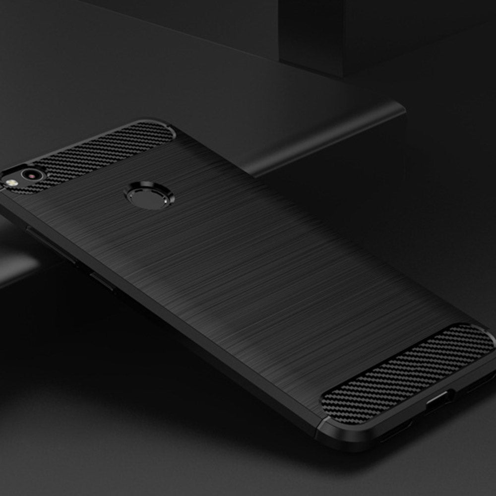 Case for Huawei P9 Lite (2017) / P8 Lite (2017), Techsuit, Carbon, Black