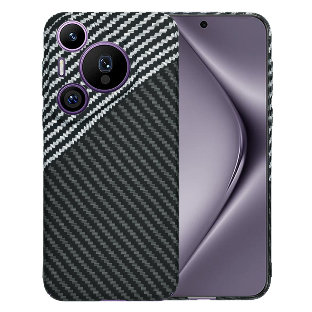 Case for Huawei Pura 70 Pro, Techsuit, Carbonite FiberShell, Black Gray