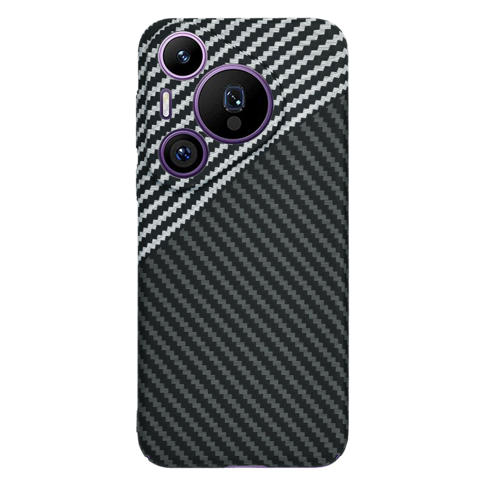 Case for Huawei Pura 70 Pro, Techsuit, Carbonite FiberShell, Black Gray