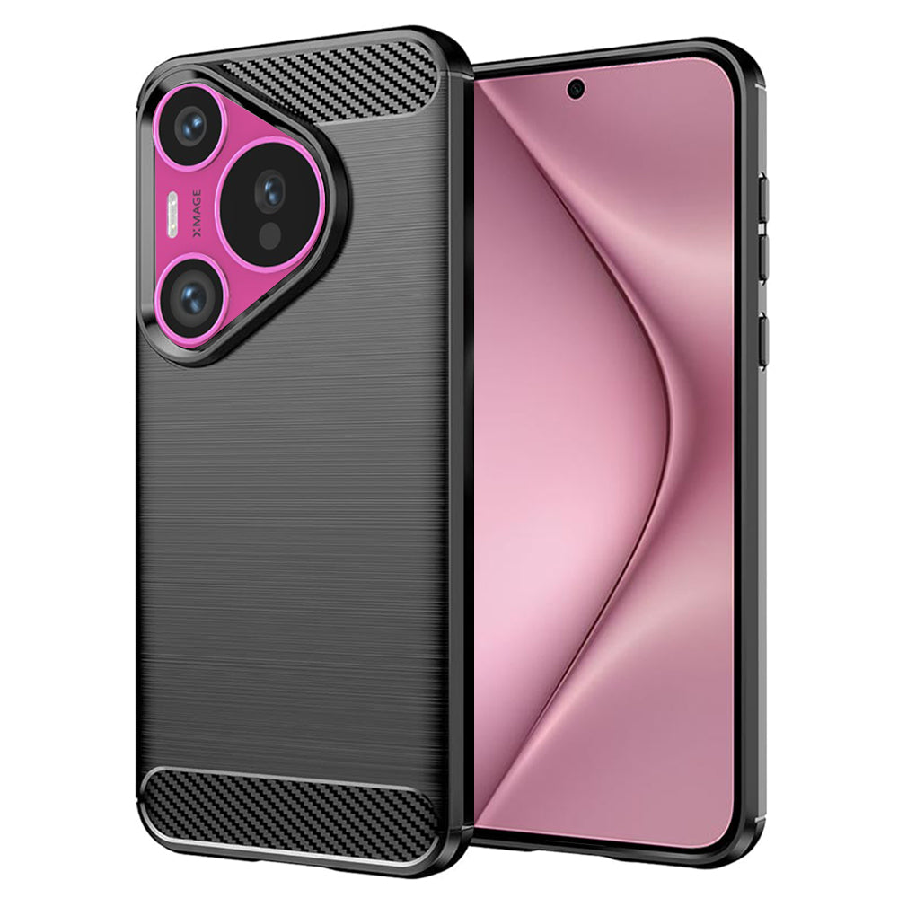 Case for Huawei Pura 70, Techsuit, Carbon, Black