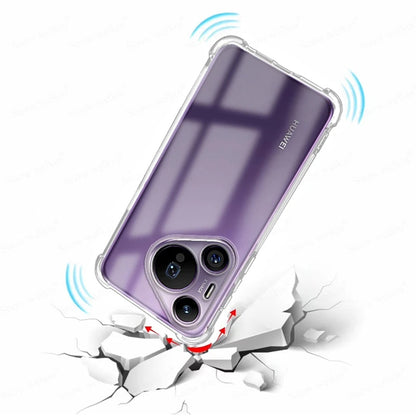 Coque pour Huawei Pura 70, Techsuit, Antichoc Claire, Transparente